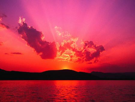 LE COUCHER DE SOLEIL!!